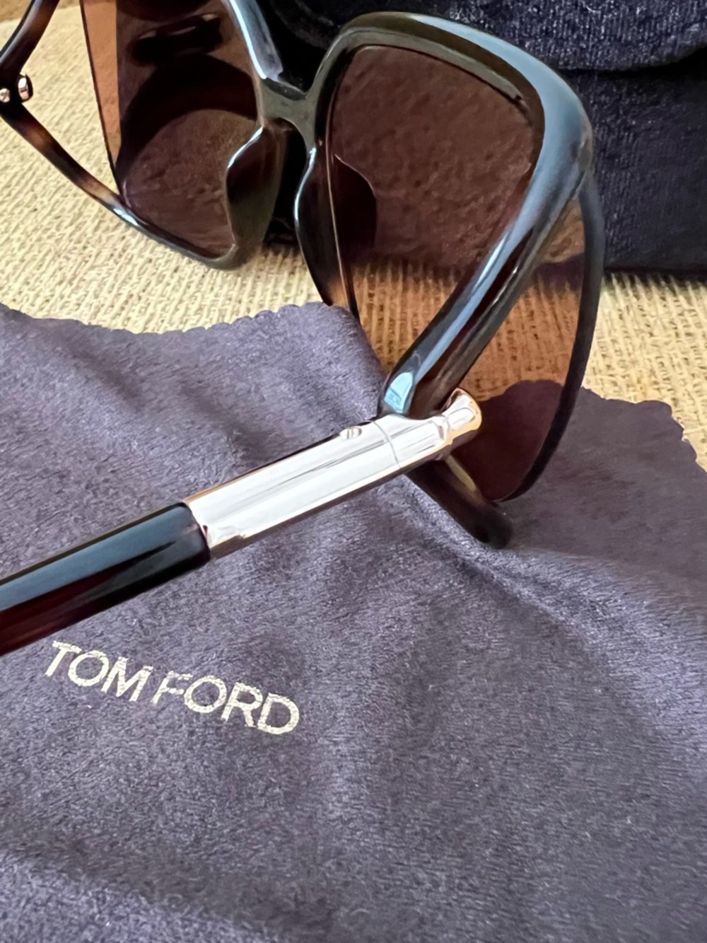 Tom Ford Butterfly Solange Sunglasses with Brown Lenses - Picture 6 of 9